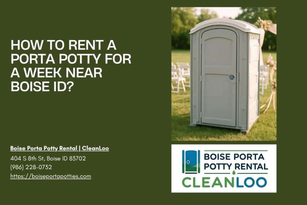 How To Rent A Porta Potty For A Week near Boise ID? 1 How To Rent A Porta Potty For A Week near Boise ID